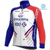 Tenue Cycliste Manches Longues et Collant à Bretelles 2020 Groupama-FDJ Hiver Thermal Fleece N001